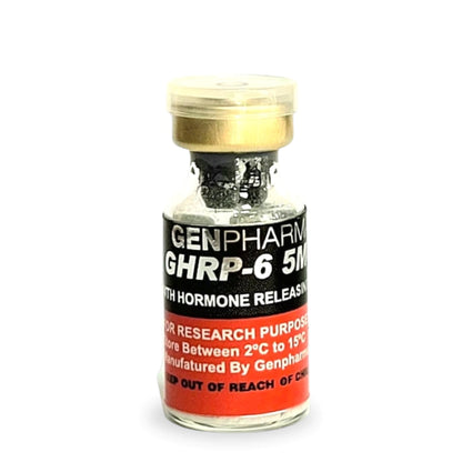 GHRP-6 5mg - Potencialize a Produção de Hormônio de Crescimento +Diluente (Genpharma) - Mundo Peptideos
