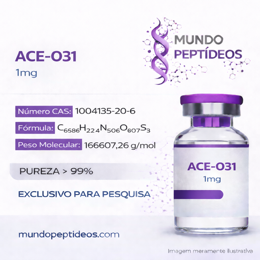ACE-031 1mg - Inibidor de Miostatina para Crescimento Muscular Acelerado +Diluente (Genpharma) - Mundo Peptideos