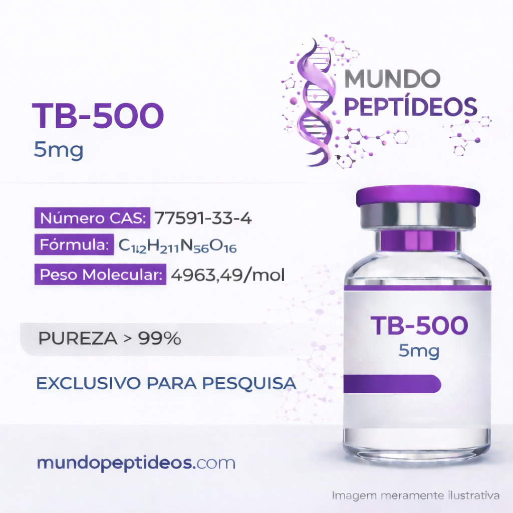 TB-500 5mg - Regeneração e Cicatrização Acelerada de Tecidos +Diluente (Genpharma) - Mundo Peptideos