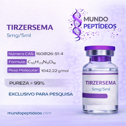 Tirzesema 5mg Tirzepatide + Semaglutide (Emagrecimento) Genpharma - Mundo Peptideos