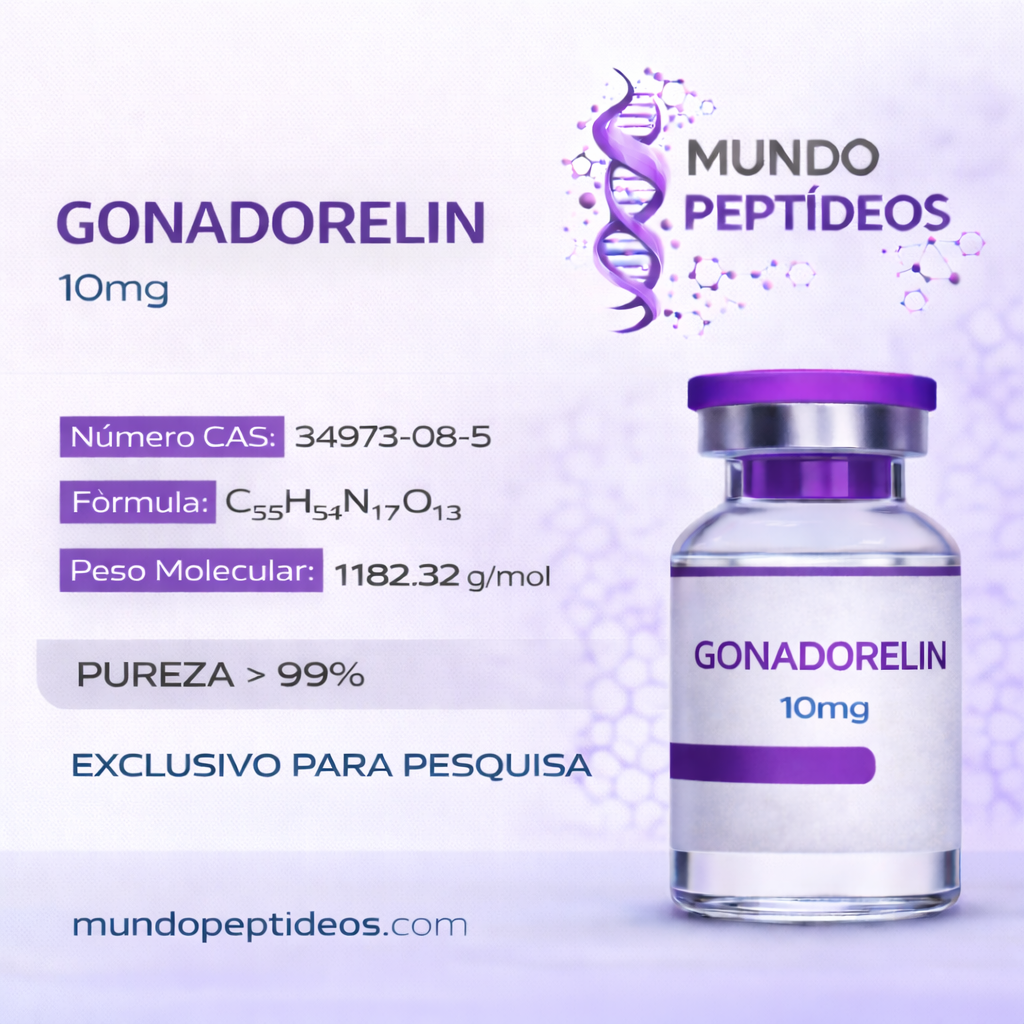 Gonadorelin 10mg - Aumente a Testosterona de Forma Natural +Diluente (Genpharma) - Mundo Peptideos