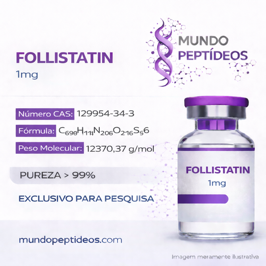 Follistatin 344 1mg - Potencializa Seu Crescimento Muscular +Diluente (Genpharma) - Mundo Peptideos