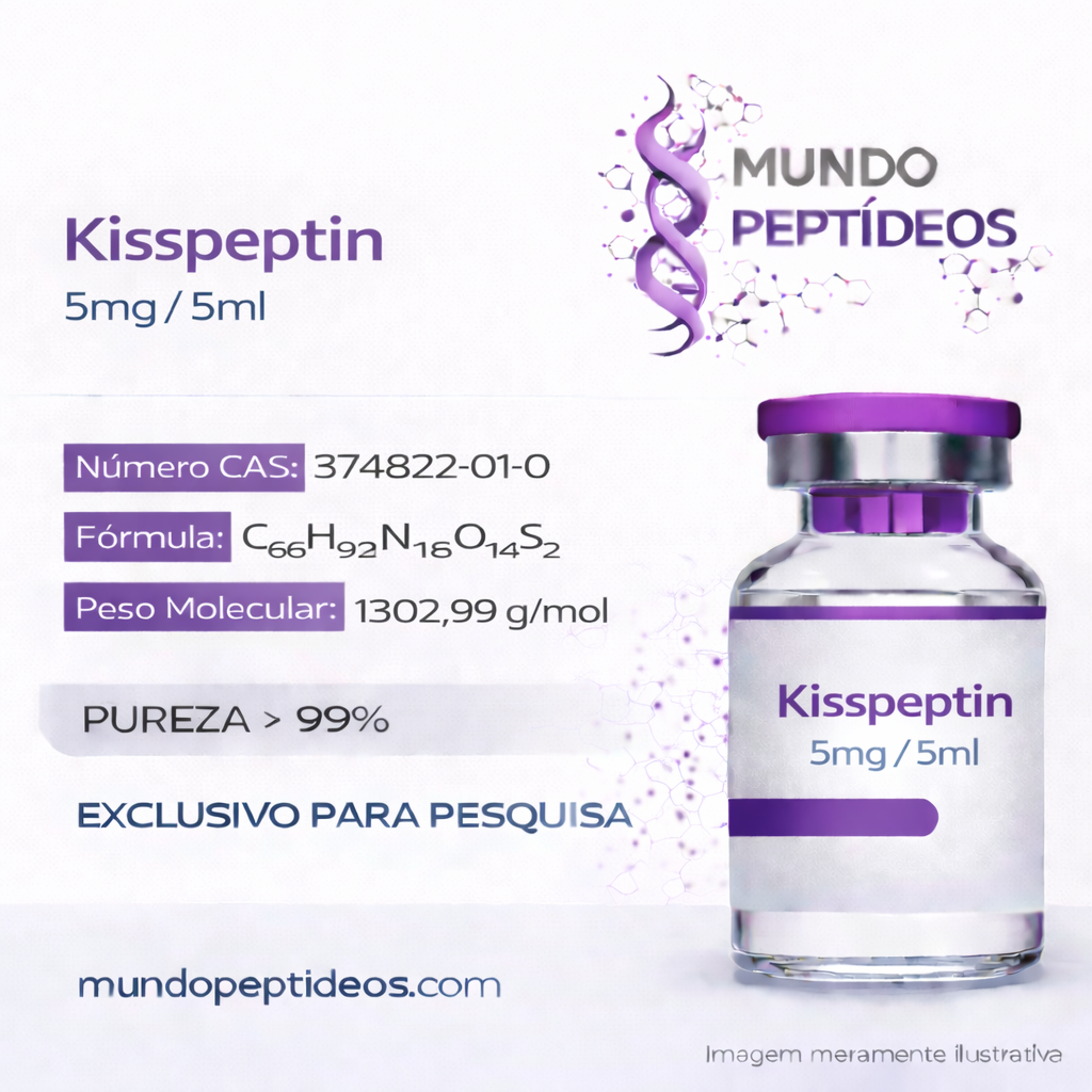 Kisspeptin 5mg | Peptídeo para Otimizar Testosterona e Fertilidade - Mundo Peptideos