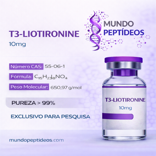 T3 10mg - Acelere Seu Metabolismo e Queima de Gordura +Diluente (Genpharma) - Mundo Peptideos