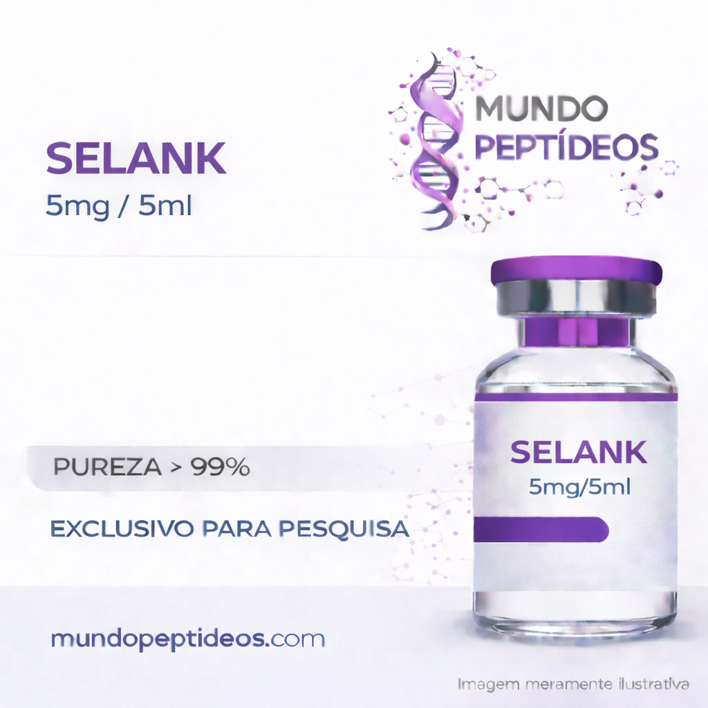 Selank 5mg | Peptídeo Nootrópico para Foco, Memória e Desempenho Cognitivo - Mundo Peptideos