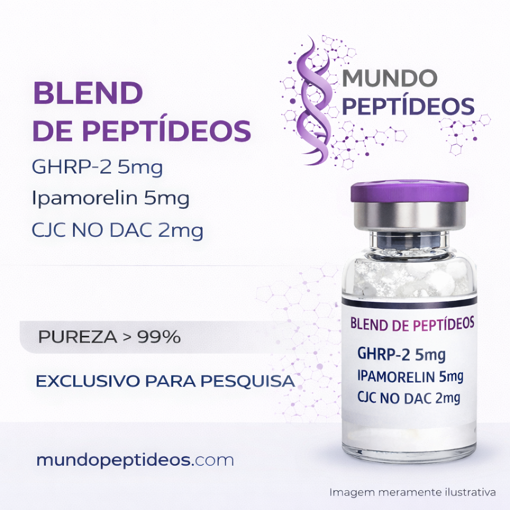Blend CJC-1295, Ipamorelin, GHRP-2 - Aumento de Massa Muscular e Energia +Diluente (Genpharma) - Mundo Peptideos