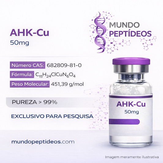 AHK-Cu 50mg - Acelere a Cicatrização e Melhore a Saúde Capilar +Diluente (Genpharma) - Mundo Peptideos