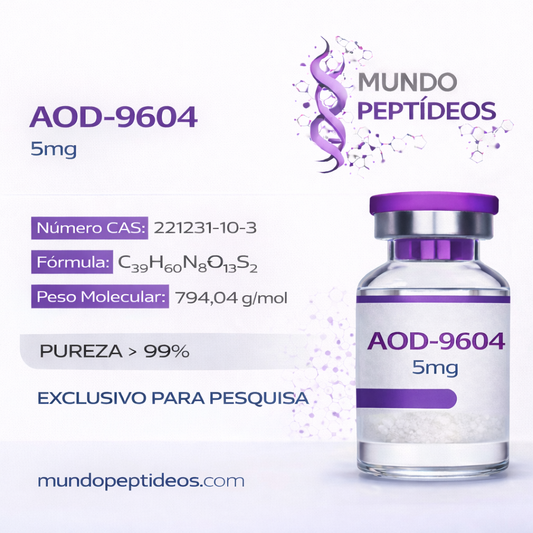AOD-9604 5mg - Queima de Gordura e Definição Muscular (Genpharma) - Mundo Peptideos