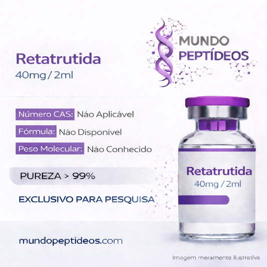 Retatrutide 40mg (GLP-1) Emagrecimento Peptídeo Genpharma - Mundo Peptideos