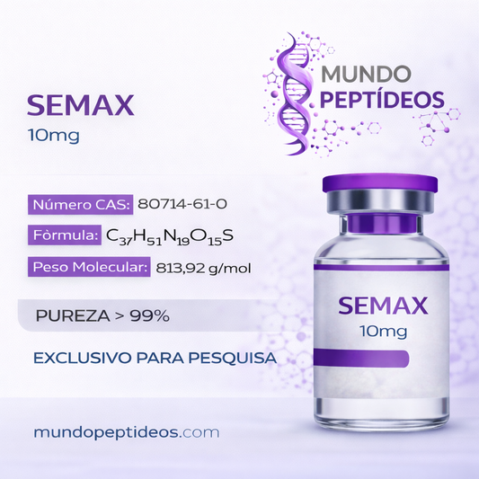 Semax 10mg - Potencializa Sua Mente +Diluente (Genpharma) - Mundo Peptideos
