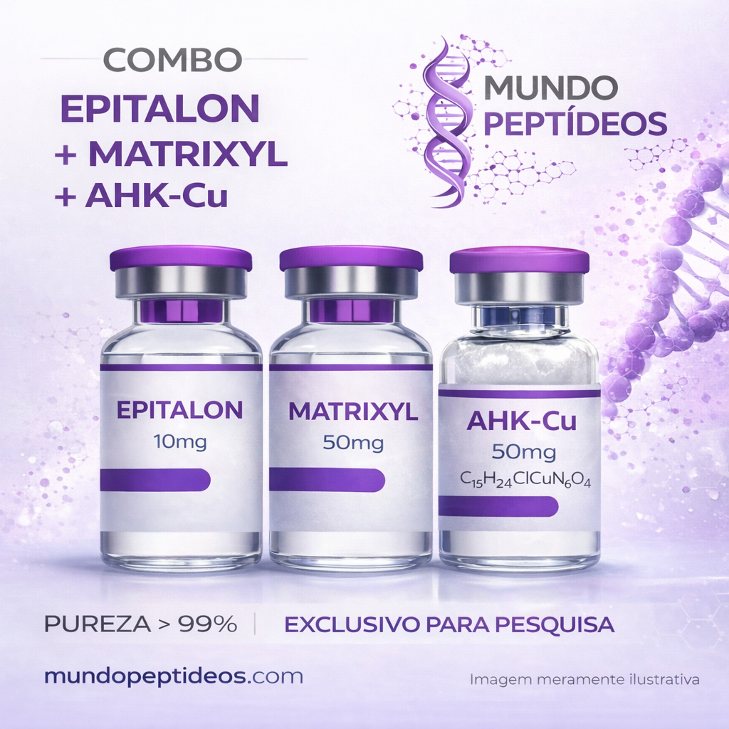 Combo Longevidade e Rejuvenescimento Premium - Mundo Peptideos