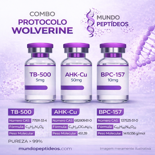 Protocolo Wolverine - Regeneração Celular e Reparação Muscular Avançada - Mundo Peptideos