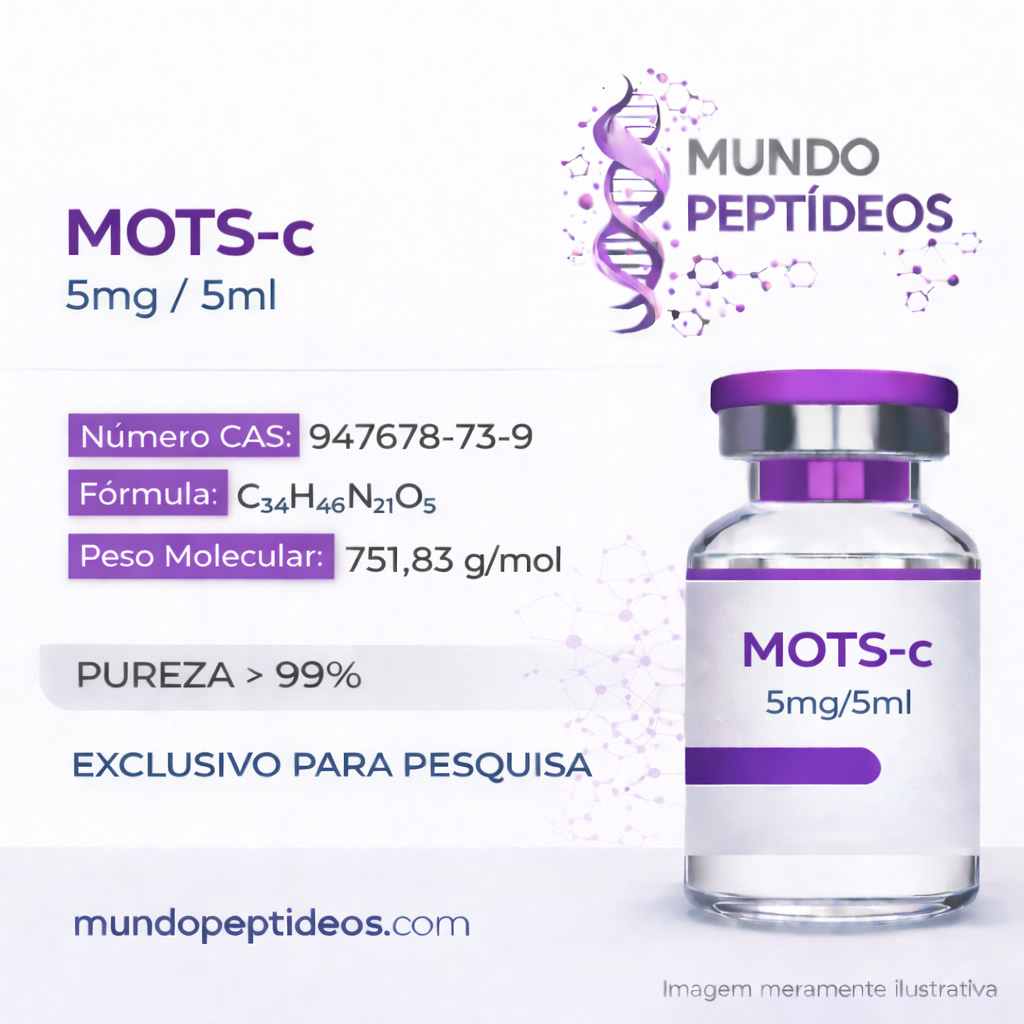 MOTS-c 5mg - Potencialize a Perda de Gordura com Energia Celular (Genpharma) - Mundo Peptideos