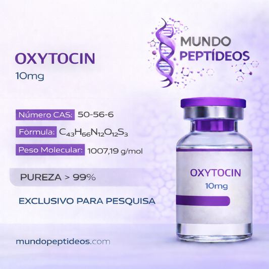 Oxytocin 10mg - Ocitocina para Redução de Estresse e Ansiedade +Diluente (Genpharma) - Mundo Peptideos