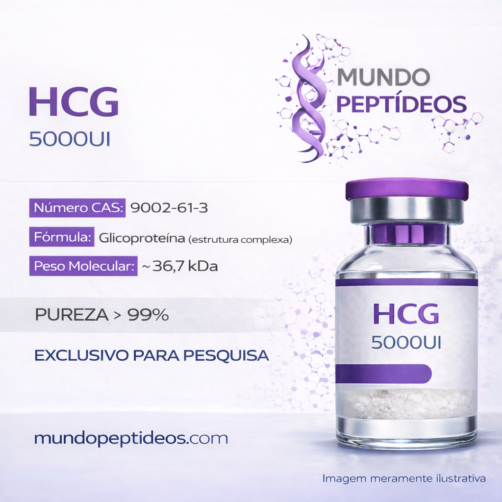 HCG 5000 UI - Gonadotrofina Humana Liofilizada + Diluente (GENPHARMA) - Mundo Peptideos