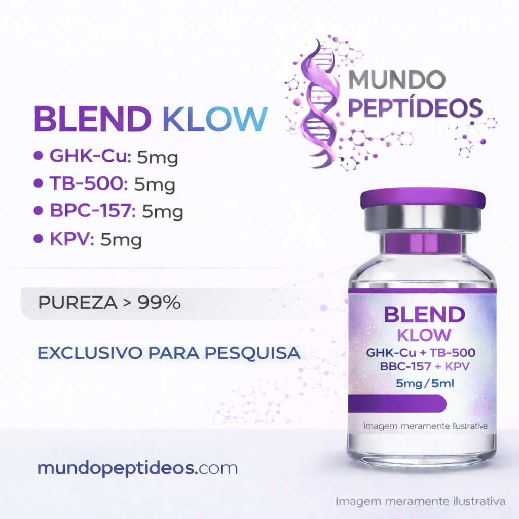 Blend Recovery Klow KPV + BPC-157 + TB-500 + GHK ( Reparador de Lesão ) - Mundo Peptideos
