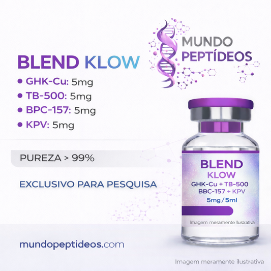 Blend Recovery Klow KPV + BPC-157 + TB-500 + GHK ( Reparador de Lesão ) - Mundo Peptideos